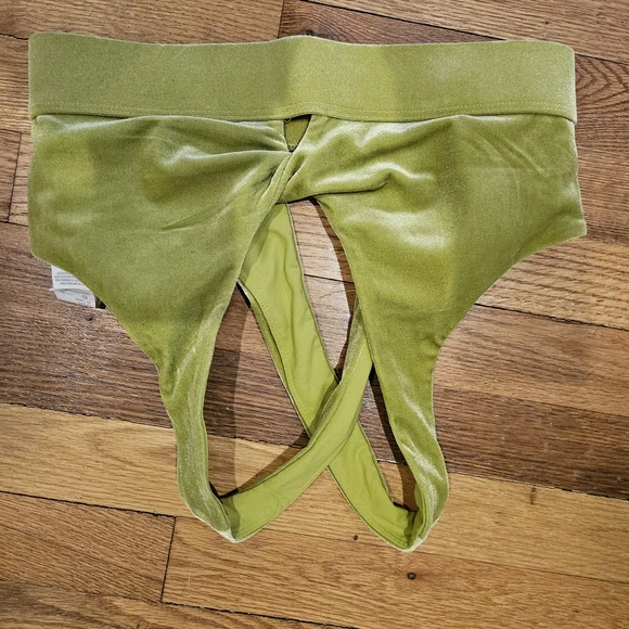 Fabletics Lime Green Velour Track Pants & Top Set - Picture 4 of 7